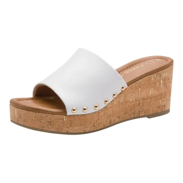 Marco Tozzi Ženska natikača White/Gold