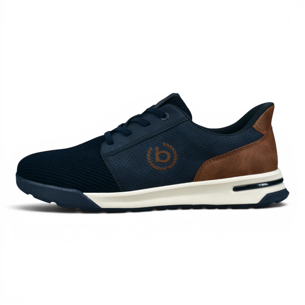 321AWP026950-4163 Bugatti cipele dark blue/cognac