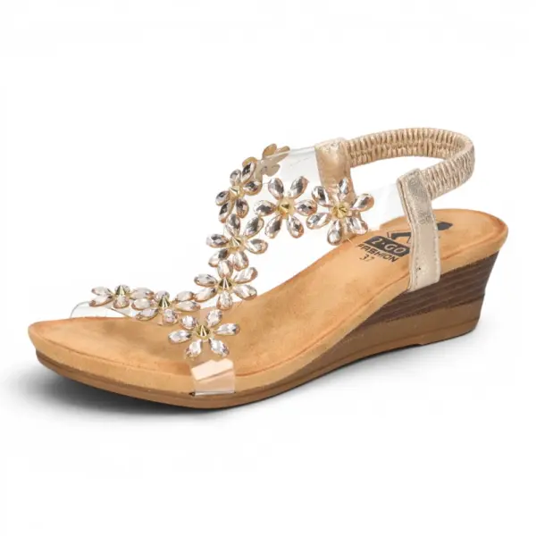 Zlatne sandale Fashion-2GO