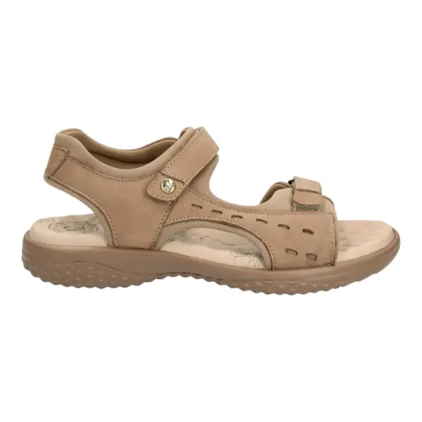 Panama Jack kožne sandale s platformom u taupe nijansi
