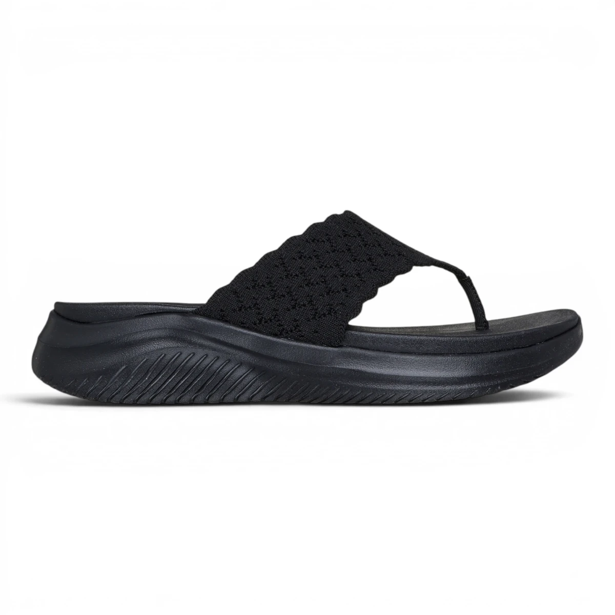 119971-BBK Crne ženske natikače Ultra Flex 3.0 Sandal Rhythm – Skechers
