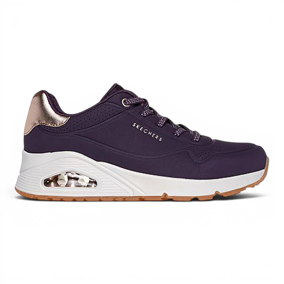 155196-DKPR Violet ženske tenisice UNO Shimmer Away – Skechers