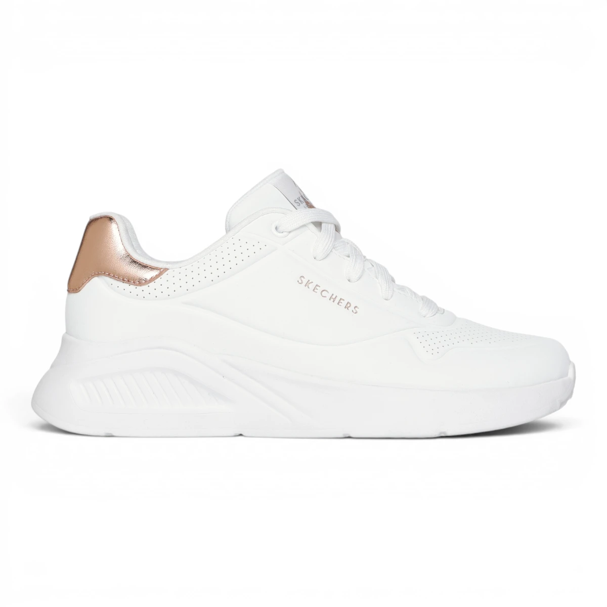 177291-WHT Bijele ženske tenisice Uno Lite Shimmer Along – Skechers