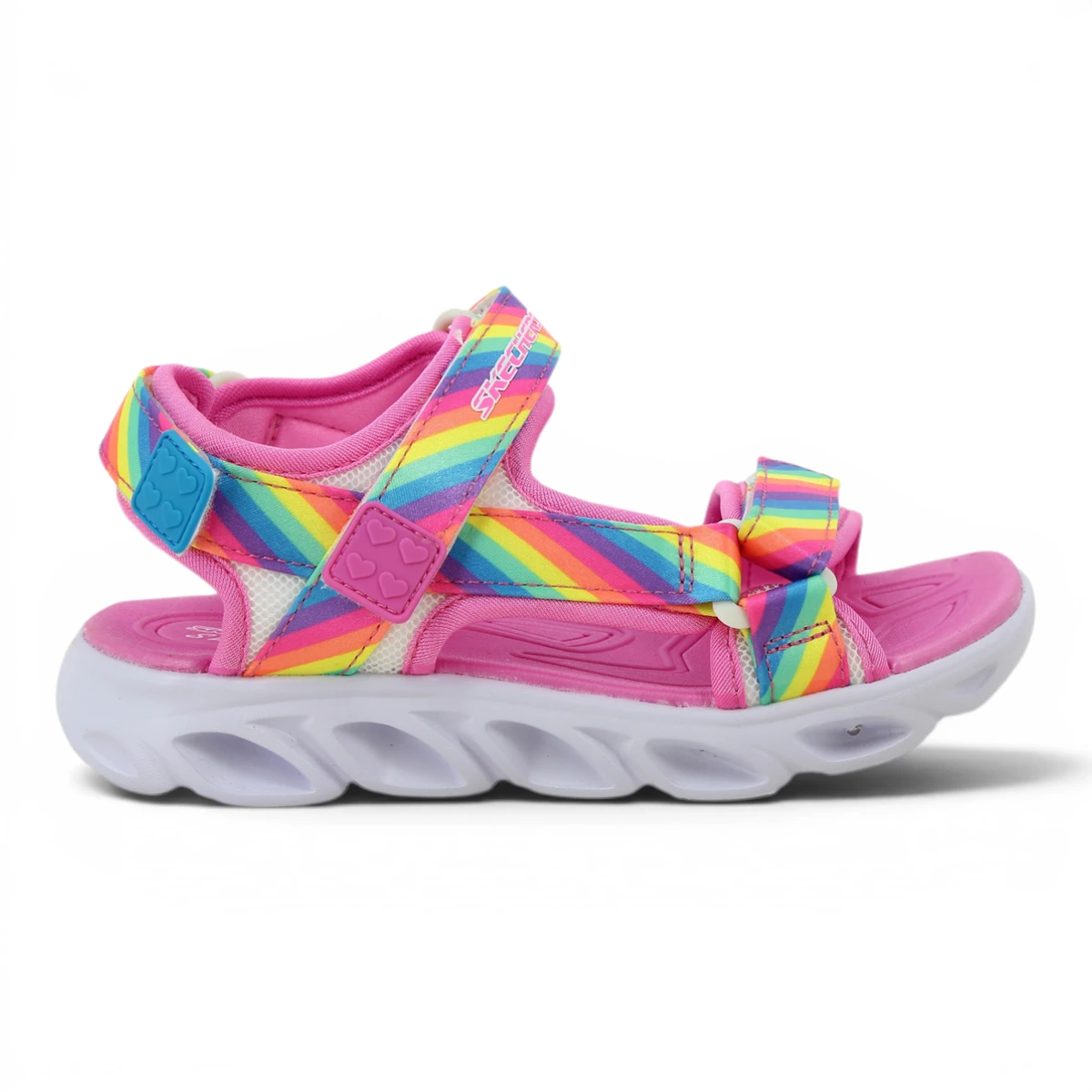 20218L-MLT Hypno-Flash Rainbow Lights dječje sandale roze – Skechers

