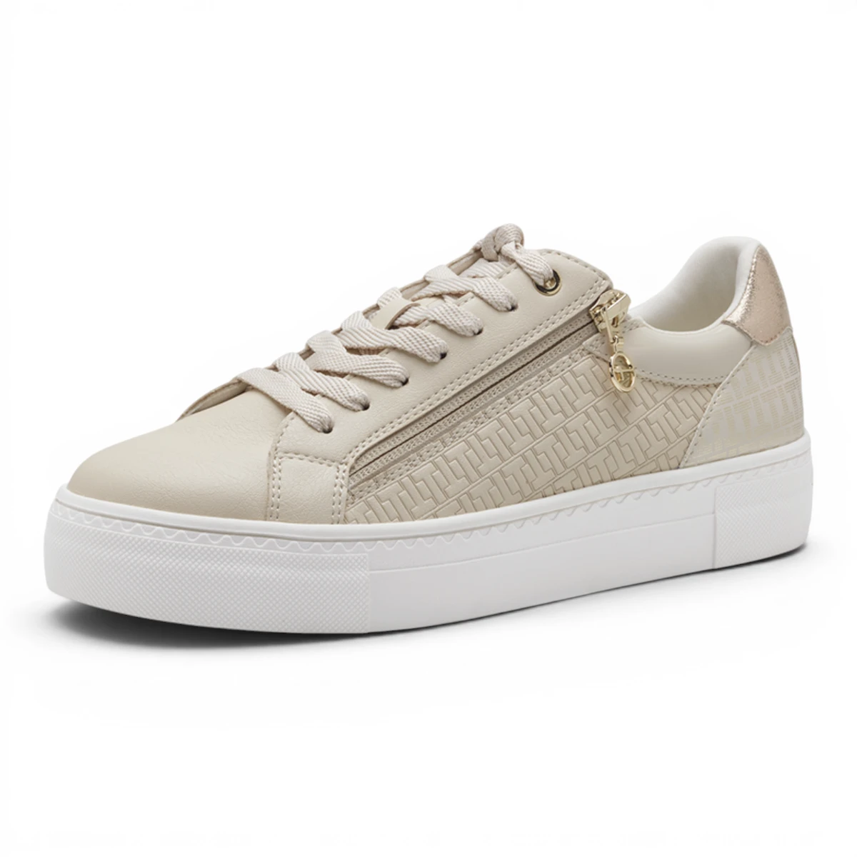 23313-41-E85 Tamaris ženske tenisice Schnürer IVORY/GOLD