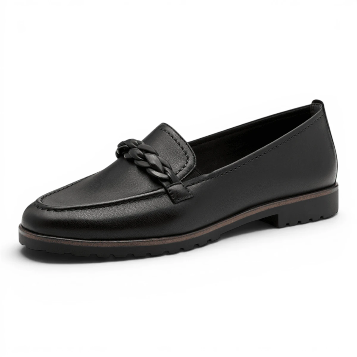 24200-42-003 Tamaris ženska mokasina BLACK LEATHER