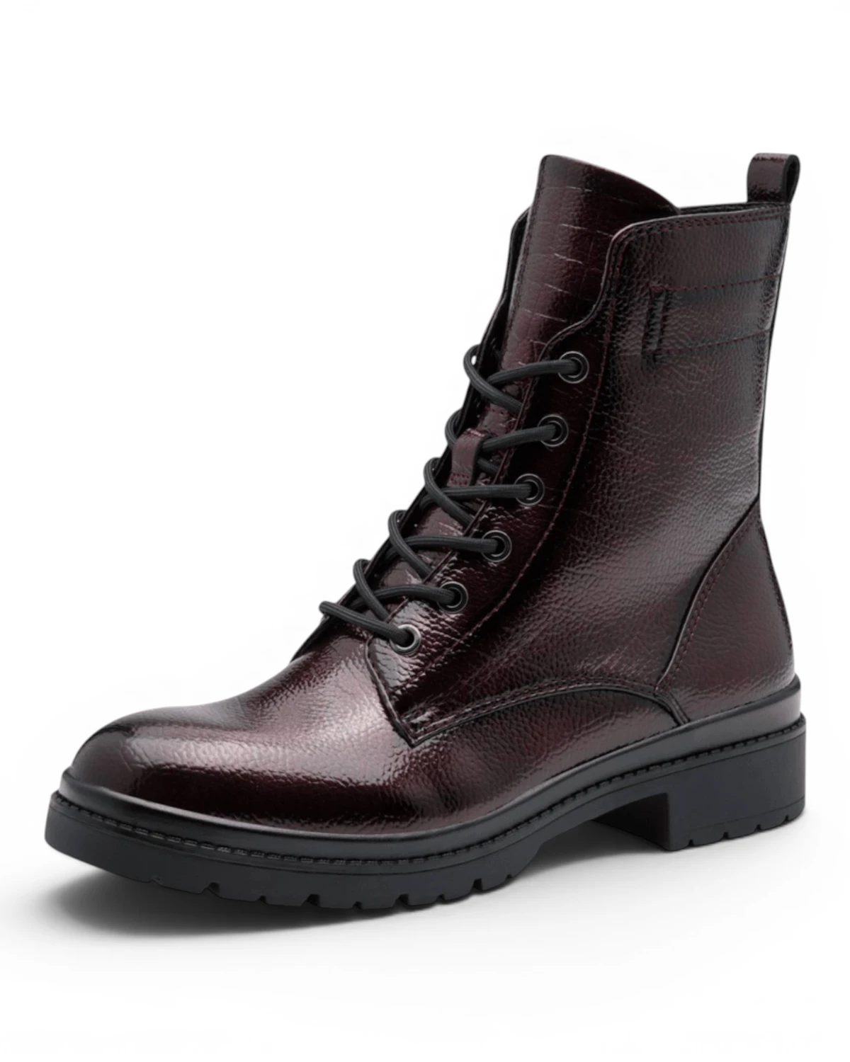 25236-43-568 Tamaris ženska gležnjača MERLOT PATENT