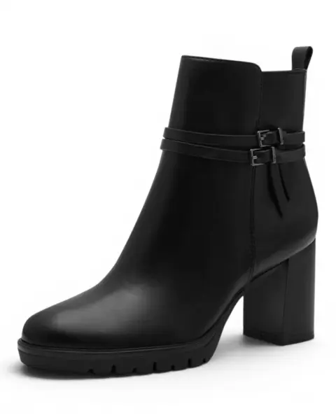 Elegantna ženska gležnjača Tamaris BLACK – Stil na visoku petu