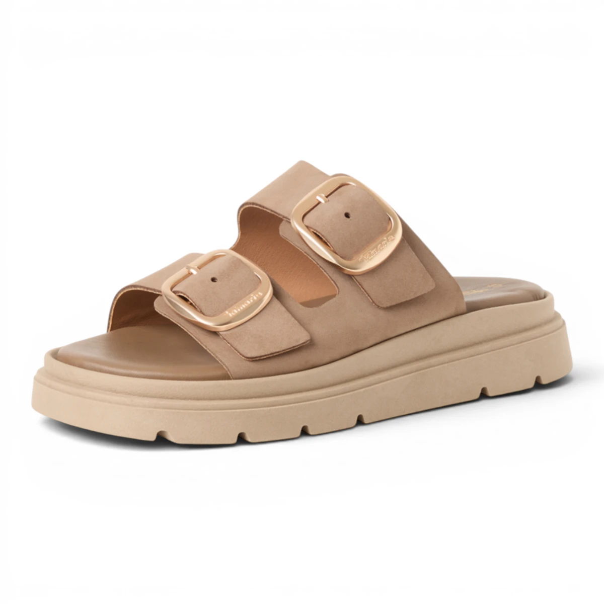 27239-42-353 Tamaris ženska natikača TAUPE NUBUC