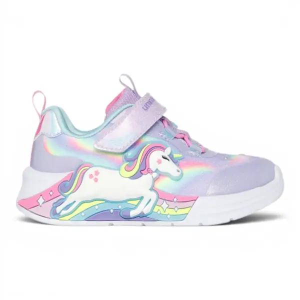 Unicorn Chaser LVMT svjetleće dječje tenisice ružičasto-ljubičaste – Skechers