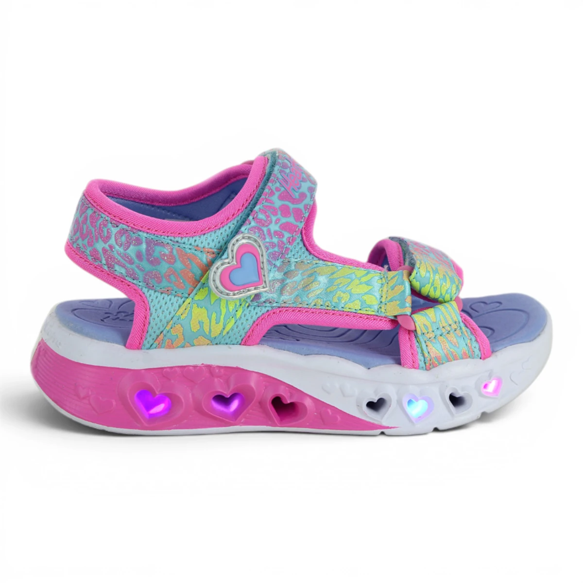 302967L-TQMT Flutter Hearts Sandals dječje sandale s motivom srca multicolor – Skechers