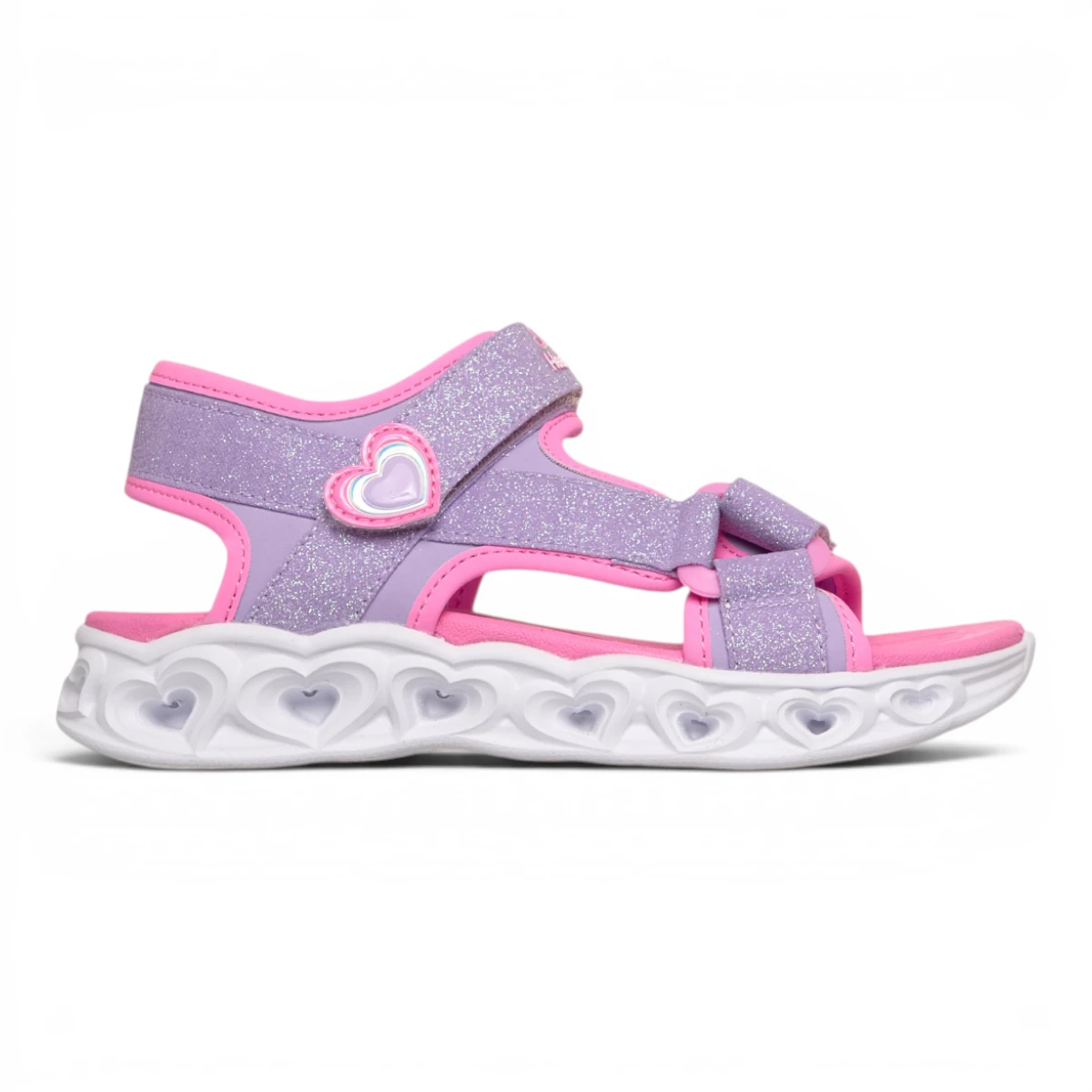303114L-LVPK Heart Lights Sandals Sugar dječje sandale rozo-ljubičaste – Skechers