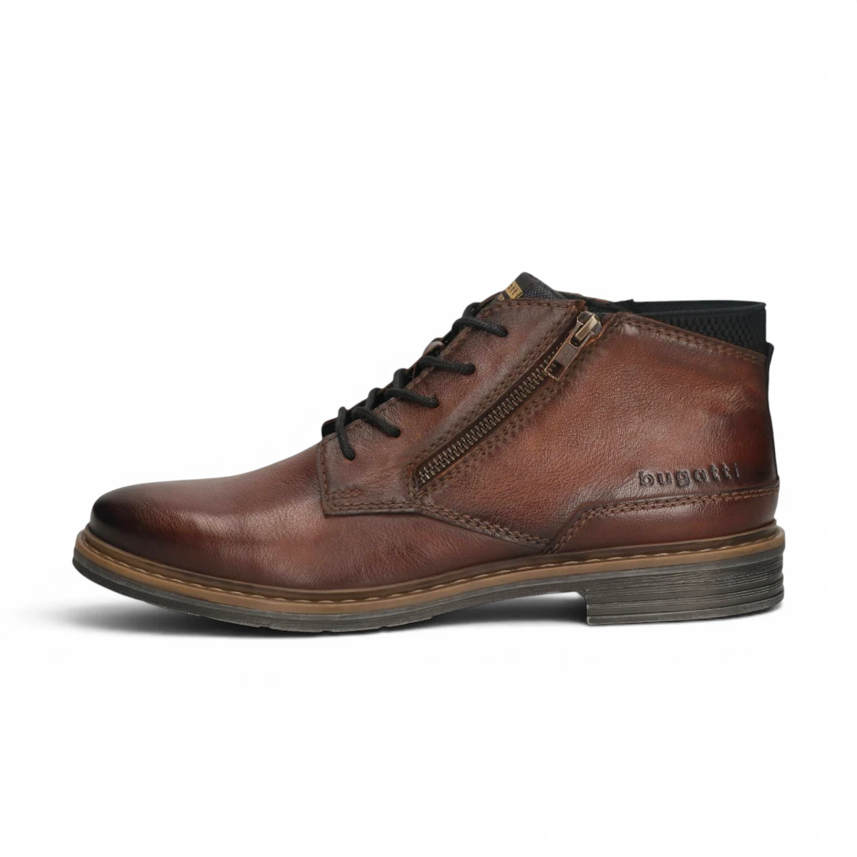 311-AOC30-3100-6400 Bugatti Muška gležnjača Rigalo Evo Mid-Brown