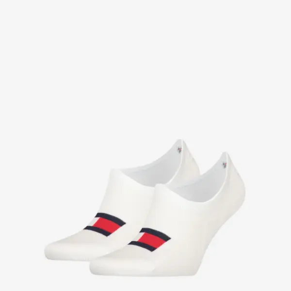 Tommy Hilfiger muške čarape Men Footie Flag 2P white