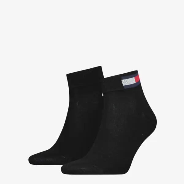 Tommy Hilfiger muške čarape Men Quarter Flag 2P black