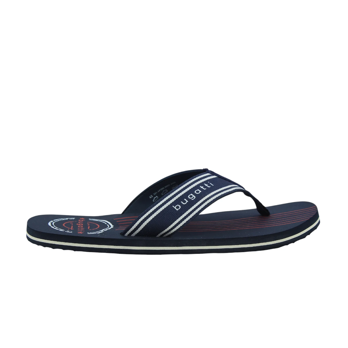 AF080-5900-4100 Bugatti muška japanka Flato dark blue