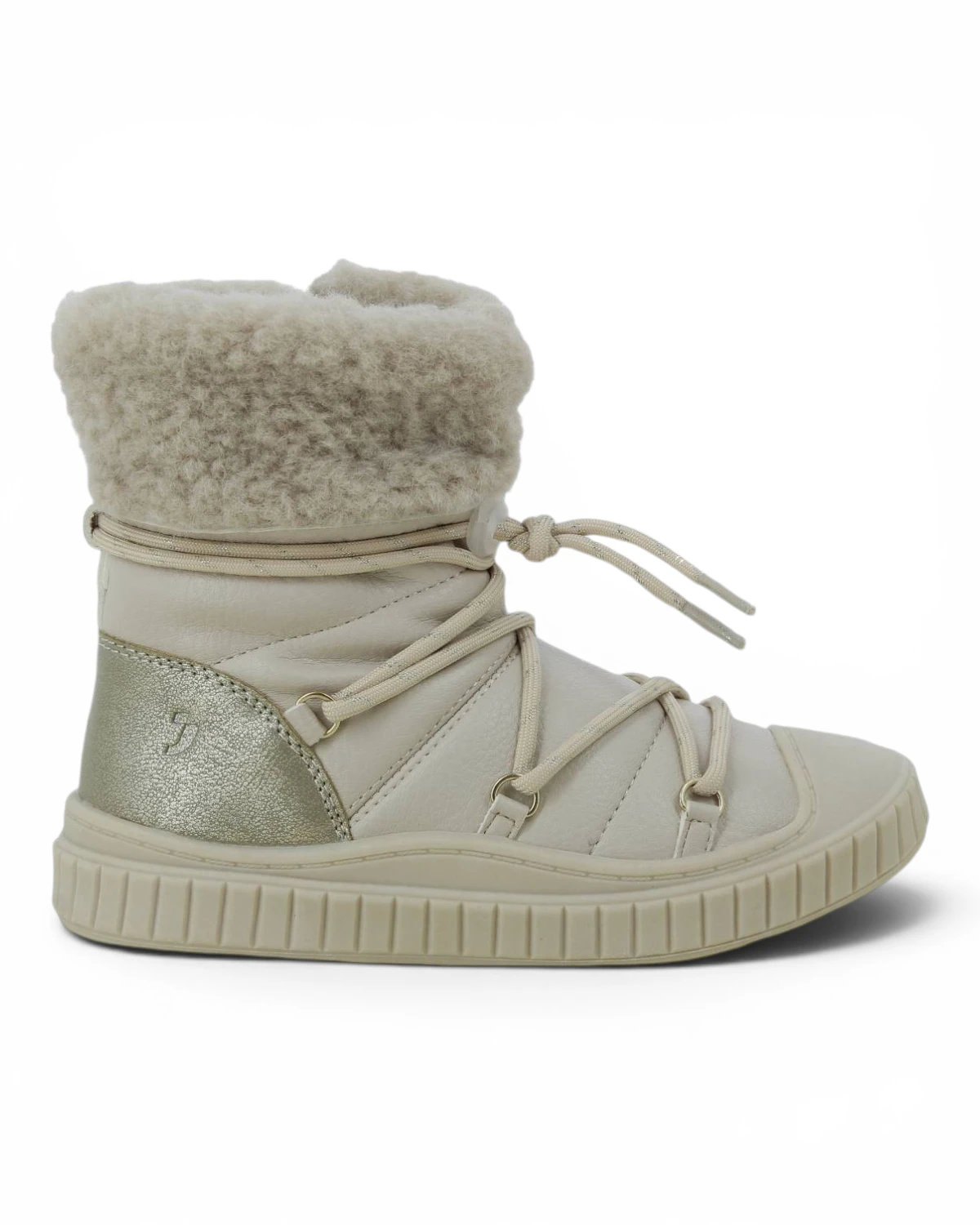 639328-BEIGE Bež dječje zimske čizme – Benefit