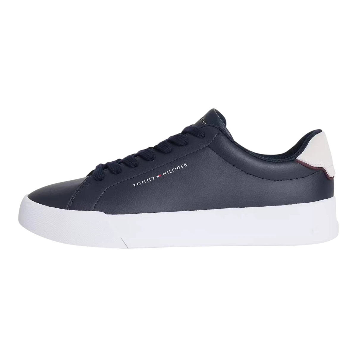 FM0FM05367-DW5 Tommy Hilfiger muške kožne tenisice TH Court Lth Detail tamnoplave