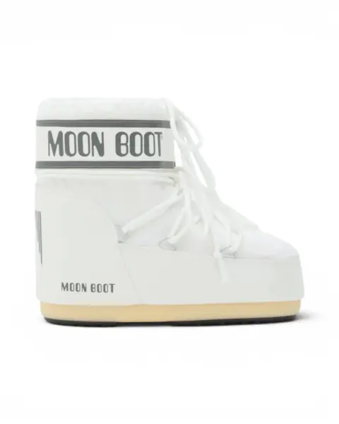 Moon Boot Icon Low Nylon White Mono