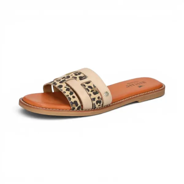 Ženske natikače Mustang beige/multi – Bež