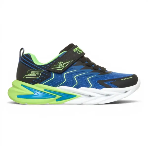 Flex Glow Ultra Prism Pacer crno-zelene dječje tenisice - Skechers