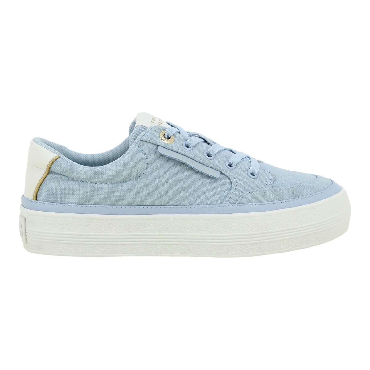 FW0FW08323-C1O TOMMY HILFIGER ESSENTIAL VULC TEXTILE Baby Blue - Zenske platnene tenisice